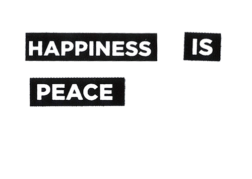Happiness Is Peace Patch Set